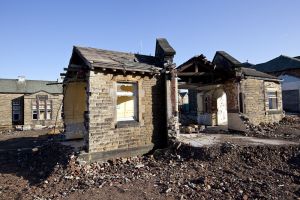 Male double aspect corridor demolition, October - November 2011